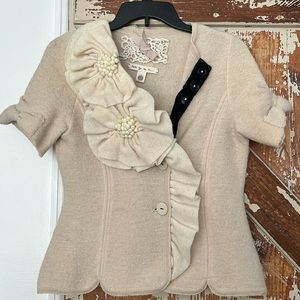 Anthropologie corsage sweater